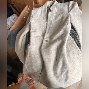 ZARA GREY JACKET SIZE SMALL!! Super chic!
